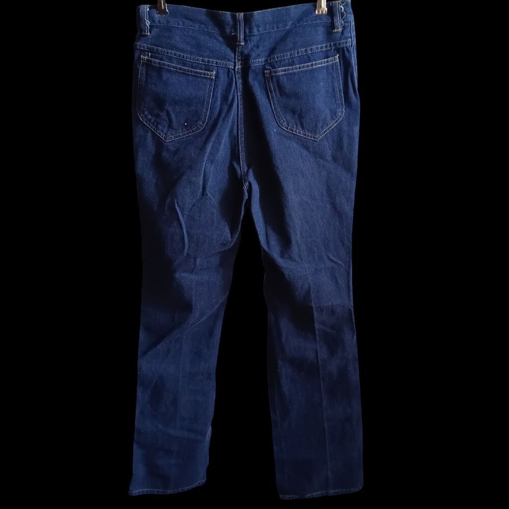 Womens JEANS 30x33 True Vtg 80s HIGH WAIST RAW DENIM STRAIGHT MOM PERFECTO
